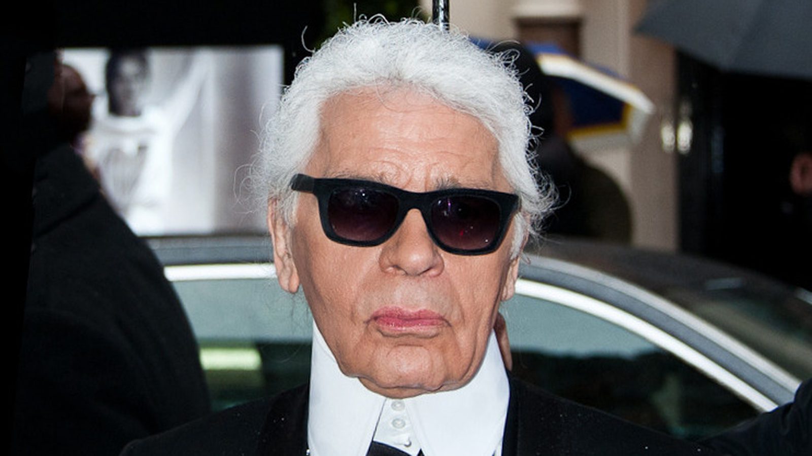 Retrato de Karl Lagerfeld
